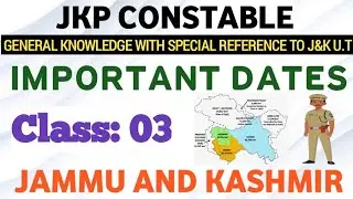 Important dates of Jammu and Kashmir | JKP CONSTABLE/ All Jkssb exams #jkssb