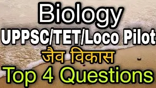 जैव विकास के टॉप 4 questions I Important questions of Biological development @jebvikas @Uppscbiology