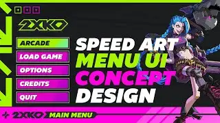 2XKO Menu Design - Riots Games Speed Art