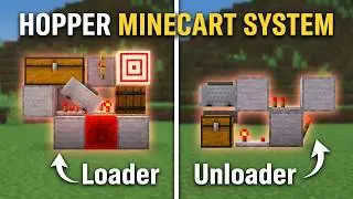Build This Hopper Minecart System RIGHT NOW (Loader/Unloader) 1.21+