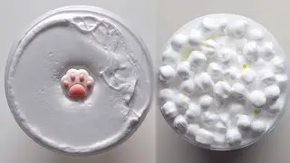 Best Ever Satisfying/ASMR/relaxing white slime compilation video #1