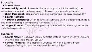 LANGUAGE AND JOURNALISM: LESSON 6 SPORT WRITING 