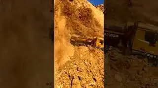 RC Dump Truck Operator During landslide accident #fakesituation