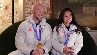 U.S. Pair Ellie Kam & Danny O'Shea Reflect on Figure Skating Team Event Win｜Winter Olympics