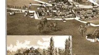 Johnstown New York 1888 Panoramic Bird's Eye View Map 7050