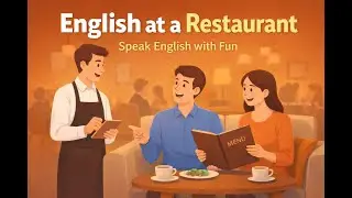 Easy English Conversation at  Restaurant 🍽️ | Speak English with Confidence #RestaurantEnglish #esl