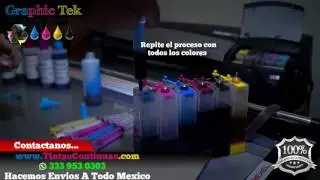Sistema De Tinta Continua Cartuchos HP 84 HP 85 Para HP DesignJet 130