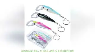 Goture Fishing Lure Shape Bottle Openner Waterproof Durable Exquisite Painting Realistic 3D Eye Open
