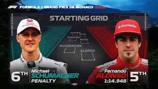 The 2012 Monaco Grand Prix Grid with Modern graphics