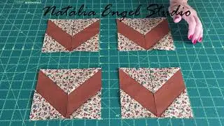 Bloco de Patchwork rápido de ser feito e muito fácil | Natália Engel