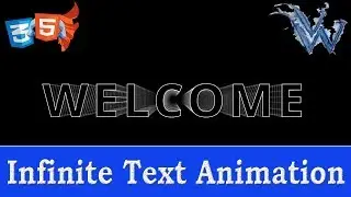 Infinite Text Effect Css Animation | Cool css effects | Css animation tutorial