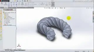 70 SolidWorks 2015 Surface Tutorial 70  Swept and Twist surface