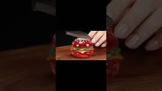 Glass Burger Cutting ASMR #shorts #asmr #ai