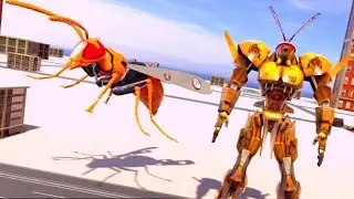 New Wasp Robot Car Robot Transforming City Rescue Mission Android Gameplay By Games Zone