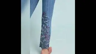 embroidery jeans (pant) for girls