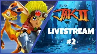 🔴 Jak 2 - First Playthrough; Hardest Jak game with missables - Livestream #2