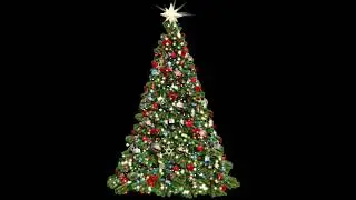 Magical Christmas Tree Lights with Falling Snow | Holiday Background Video 4K #tree #christmas