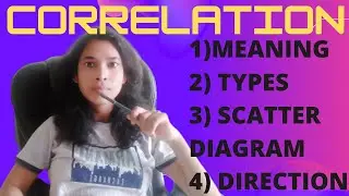 Correlation statistics//Meaning and Interpretation Scatter Diagram/Positive and Negative Correlation