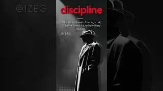 &ldquo;Discipline is the art of turning small, consistent steps into extraordinary success.&rdquo;  #shorts
