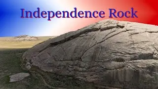 Independence Rock Drone Footage | Wyoming's Historic Landmark & Scenic Views