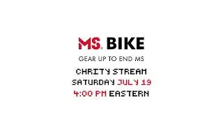 July 19th - 4pm Eastern - MS Society of Canada Annual Charity Stream
