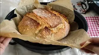 Domaći hljeb kod kuće! Više ne kupujem, najljepši -Hljeb iz šerpe! #4k 
