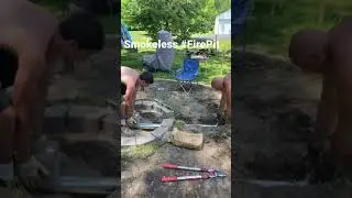 #Shorts Smokeless Fire Pit. Inserting the vent
