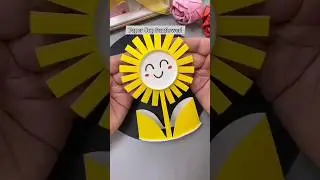 Paper Cup Sunflower! #shorts #diy