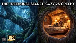 100 Hours in a Giant Log Cabin - Heavy Rain & Thunder ASMR