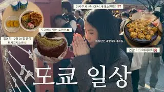 [일본유학 Vlog] 일본 연말&새해 음식도 해먹고 신사가서 소원도 빌고⛩️ 도쿄에서 맞이한 첫 연말연시🧧