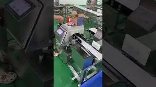 Touch Screen High Sensitivity Conveyor Belt Food Metal Detector for Biscuits#metaldetector #food