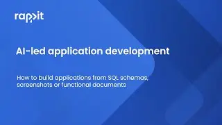 Rappit platform: AI-led application development