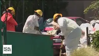 Cleanup continues a second day at the Los Angeles 