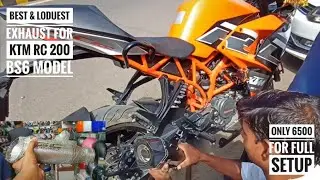 KTM RC 200 BS6 Modification | Best & Lauder Full System Exhaust only 6500 |