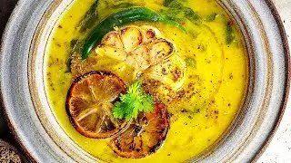 Hearty Red Lentil Soup with Lemon in Instant Pot