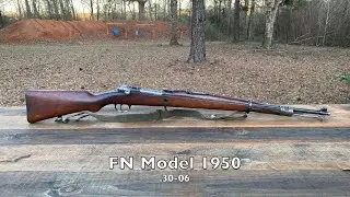 Shooting the FN Model 50 Mauser rifle in .30-06 🇧🇪