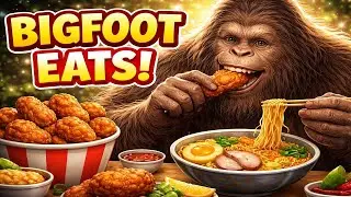 Bigfoot ASMR MUKBANG | NEW YEAR ASMR and Ramen Eating Sounds