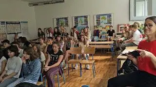 Learning about the Eco Cities with students from STO Ciechanow, September 2025