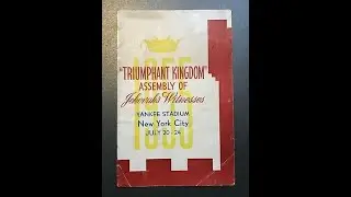 1955 - Triumphant Kingdom Assembly - Day 5 Talk 7 - Closing Remarks - N. H. Knorr
