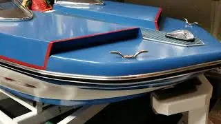 1/4 Scale 1966 Batboat on trailer.