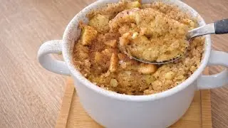 Mug cake aux pommes pr&ecirc;t en 5 minutes 