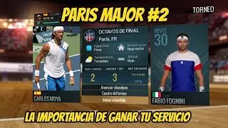 Paris Major# 2 - Tennis World Tour &lrm;Gameplay - C. Moya vs F. Fognini - Ranking ATP N&ordm;7
