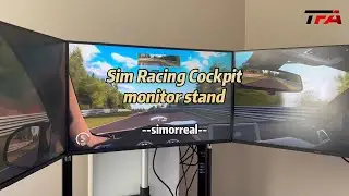 📺 TFA Sim Racing Aluminum Monitor Mount | No Wobble + Fully Adjustable!