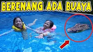 PRANK ALUNA DAN AMANDA BERENANG DIKEJAR BUAYA!!