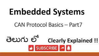 [ES-TE-51]CAN Bit Timing in Telugu || CAN Protocol Basics part-7