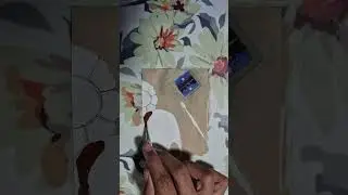 beautiful 3d painting of colour plate brush and painting #shorts #art #easy #beautiful #3d #painting