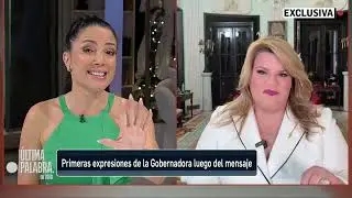 Primeras expresiones de la gobernadora Jenniffer González tras su mensaje