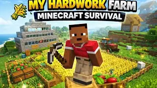 🌾🔥 THIS FARM TOOK REAL HARDWORK! | Minecraft Survival Hindi 🔥🌾