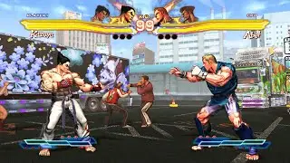 Kazuya & Jin vs Abel & Guile  (Hardest) - Street Fighter X Tekken
