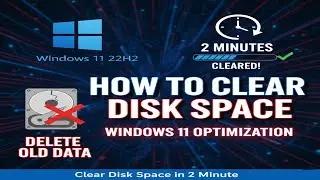 How to Delete Old Windows Data After Installing Windows 11 | Clear Disk Space in 2 Minute  windows11